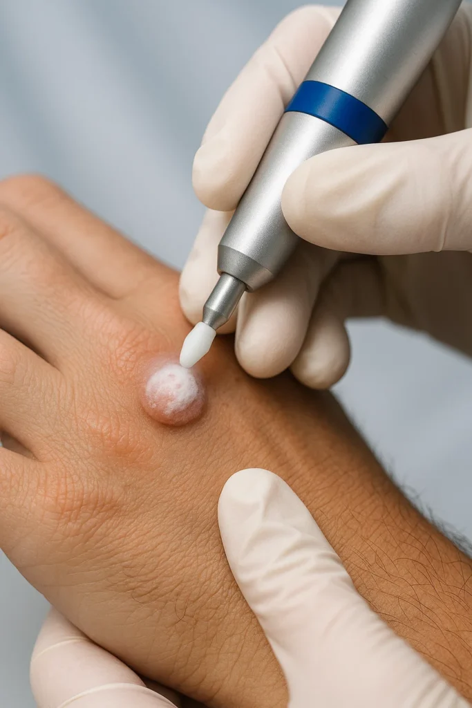 example of wart removal Wembley Park using cryopen